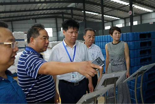 宁乡经开区党工委副书记来新工厂实地调研考察