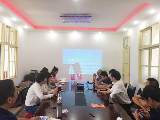 6月14日湖南江海召开电商月总结会议